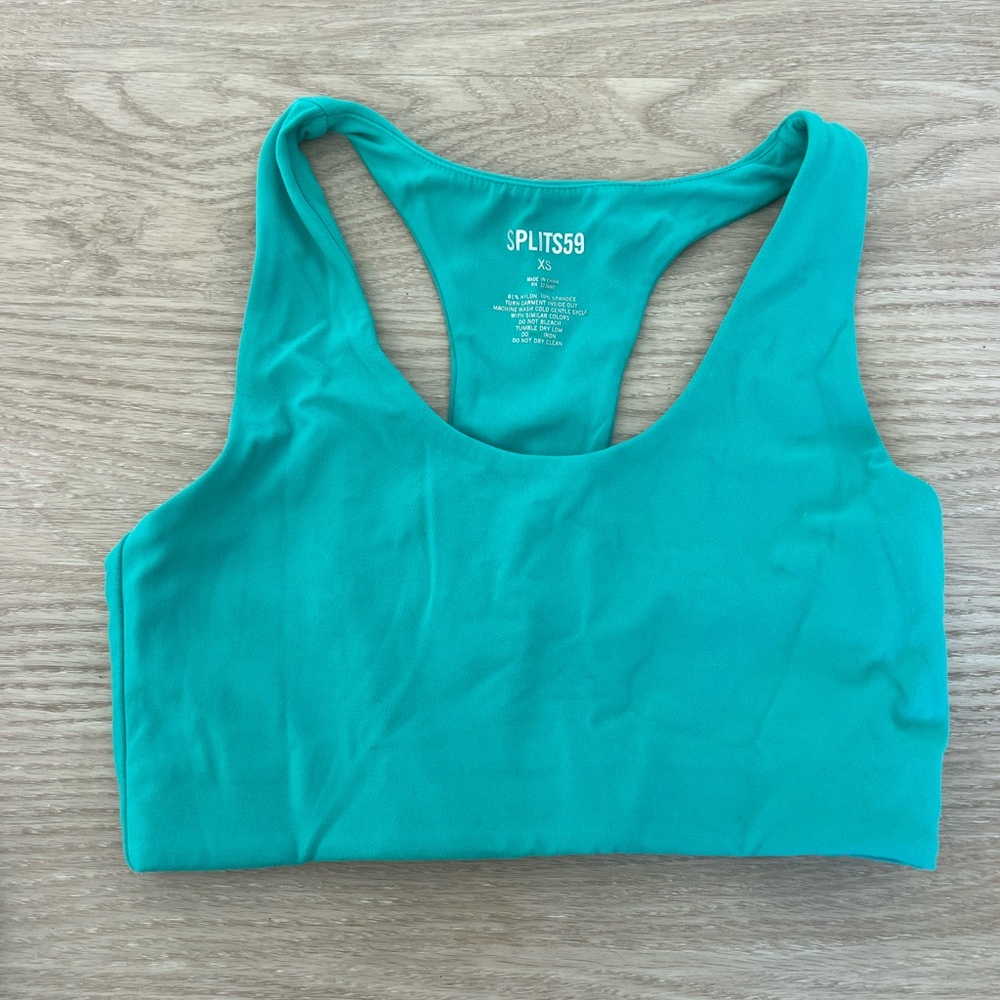 Splits59 Ella Airweight Bra XS - teal green